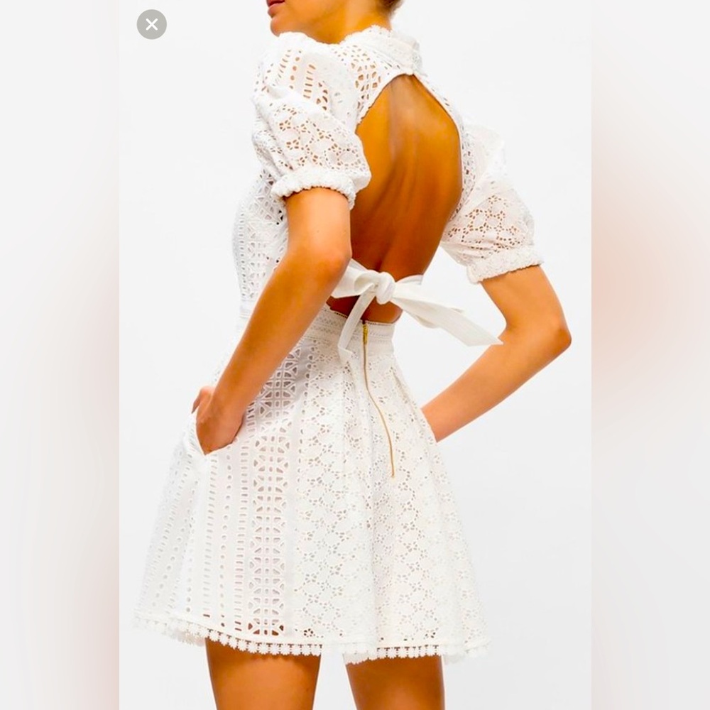 Self-Portrait White Lace Dress